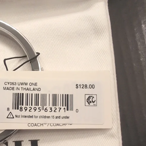 Coach Navy and Silver Logo Bangle - Picture 5 of 5